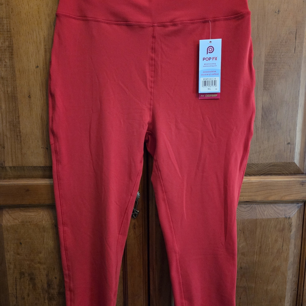 Pop Fit Red Leggings